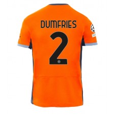 Inter Milan Denzel Dumfries #2 Tredjedrakt 2023-24 Kortermet